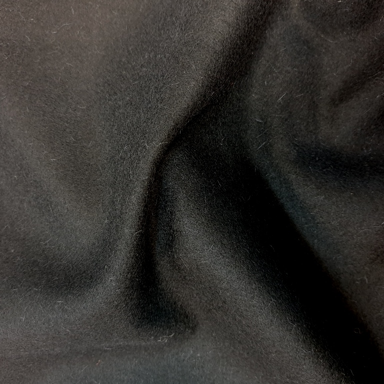 Black Wool Serge Fabric Flame Retardant